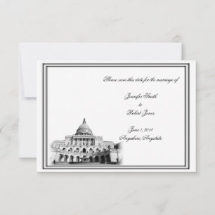 Washington DC Destination Wedding Save the Date