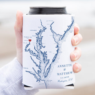 Washington DC Elegant Wedding Favour Can Cooler