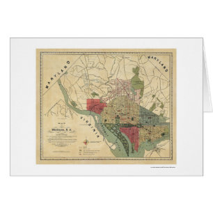 Washington DC Environs Map by Silversparre 1887