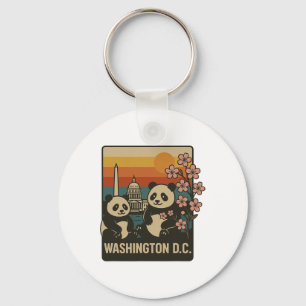 Washington Dc Family Trip Funny Panda Zoo Dc Trip Key Ring