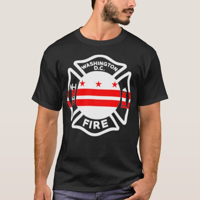 Washington DC Fire Department  Firefighters T-Shirt (Front)