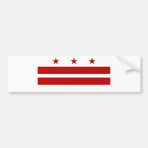 Washington DC Flag Bumper Sticker
