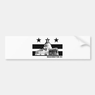 Washington DC Flag Bumper Sticker