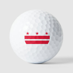Washington DC Flag Golf Balls