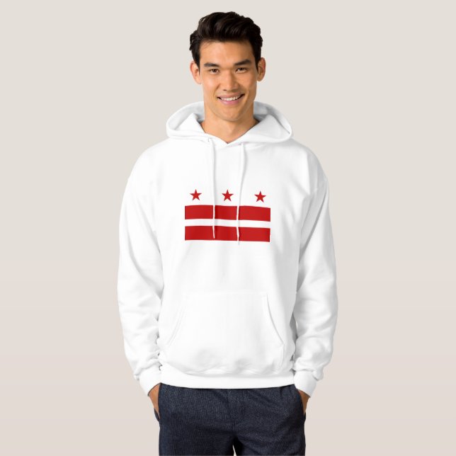 Washington DC flag Hoodie (Front Full)