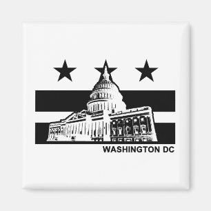 Washington DC Flag Magnet