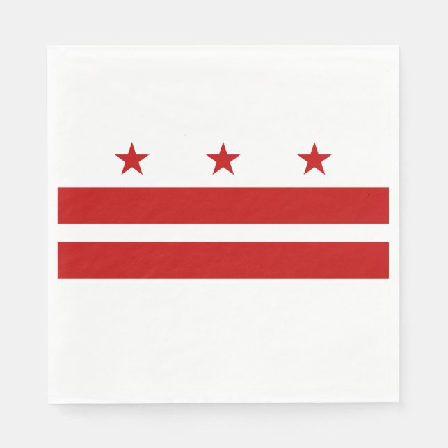 Washington DC flag Napkin (Front)