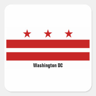 Washington DC Flag Sticker