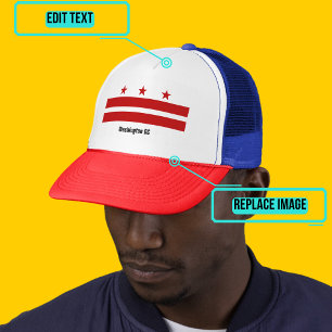 Washington DC Flag Trucker Hat
