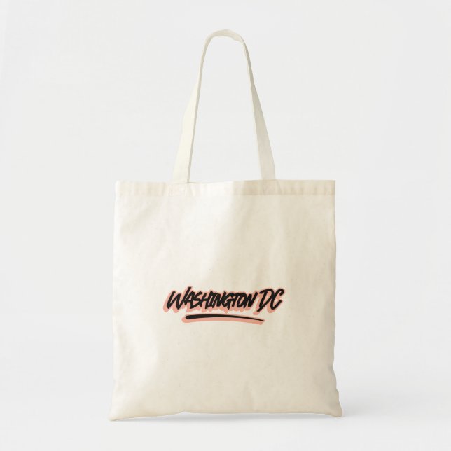 Washington DC Graffiti Style Tote Bag (Front)