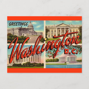 Washington DC Greetings Postcard