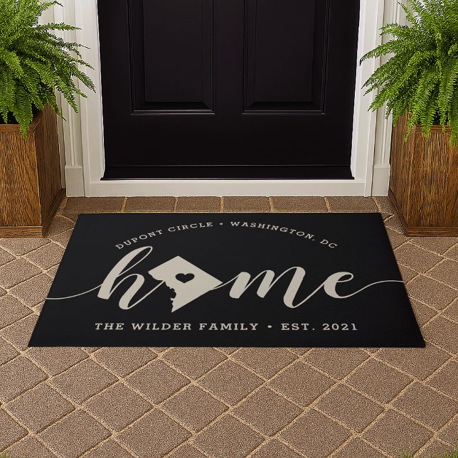 Washington DC Home Town Personalised Doormat (Creator Uploaded)