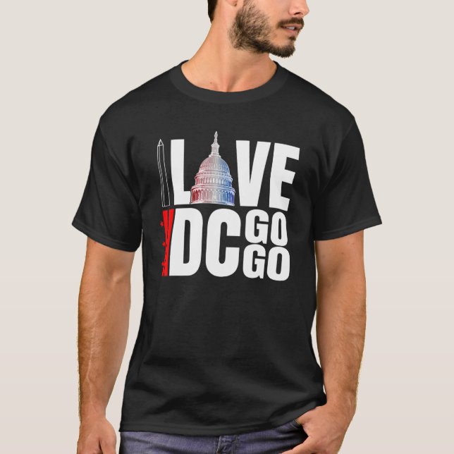 Washington DC I Love Go Go Music 13 T-Shirt (Front)