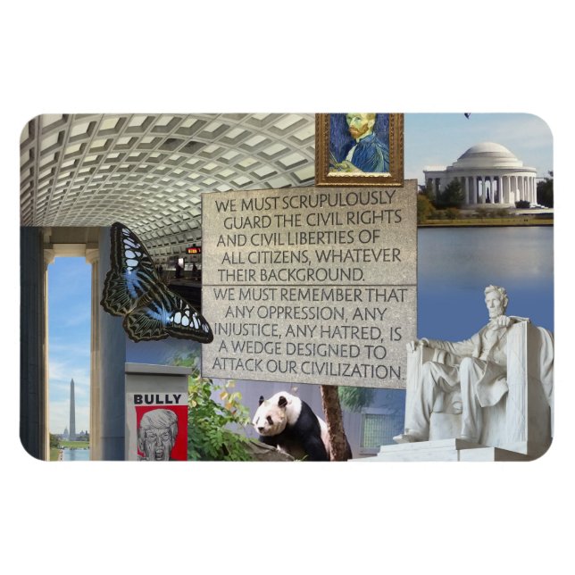 Washington DC images collaged 3"x4" Photo Magnet (Horizontal)