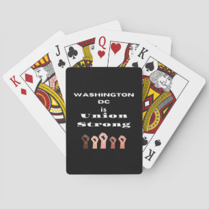 Washington DC Is Union Strong Classic - Labour Day Playing Cards