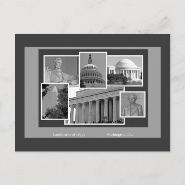 Washington, DC Landmarks Post Card (Front)