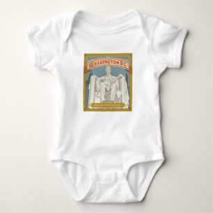 Washington DC   Lincoln Memorial Baby Bodysuit