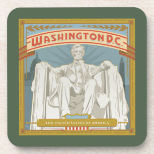Washington DC   Lincoln Memorial Coaster