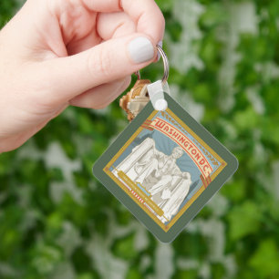 Washington DC   Lincoln Memorial Key Ring