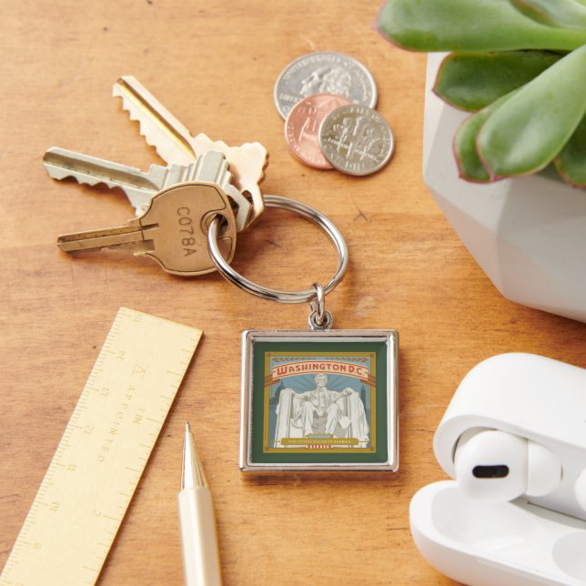 Washington DC | Lincoln Memorial Key Ring (Desk)
