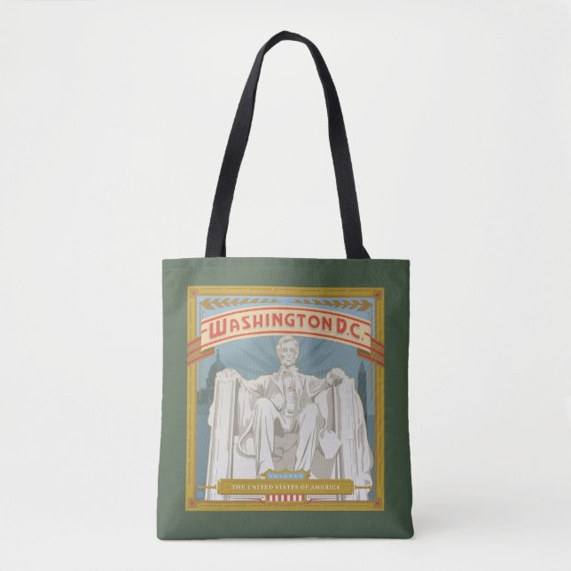 Washington DC | Lincoln Memorial Tote Bag (Front)