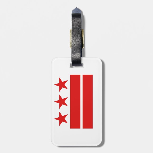 Washington DC Luggage Tag (Back Vertical)