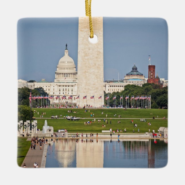 Washington DC Mall Ceramic Ornament (Front)