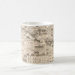 Washington DC Map Mug<br><div class="desc">Vintage, retro map of Washington DC repurposed on a mug or on any drink ware products.</div>