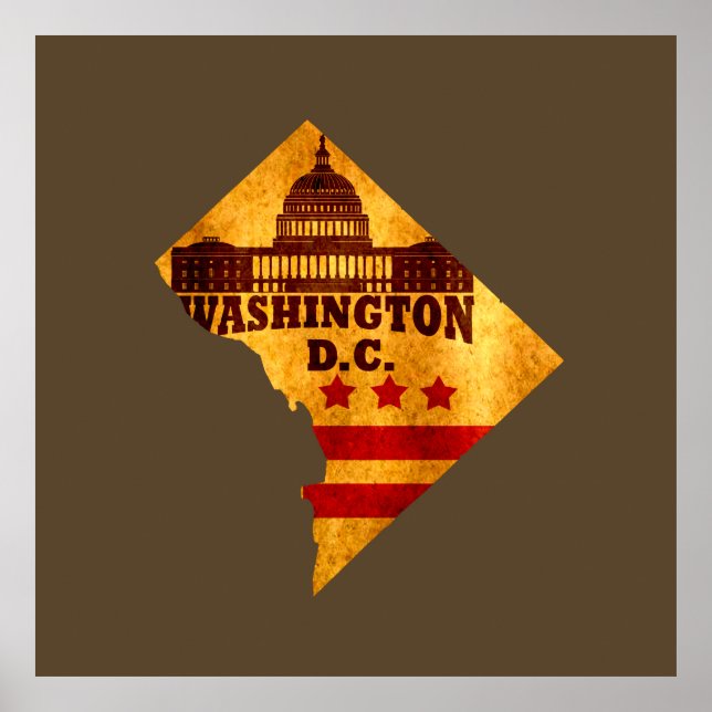 washington dc map poster (Front)