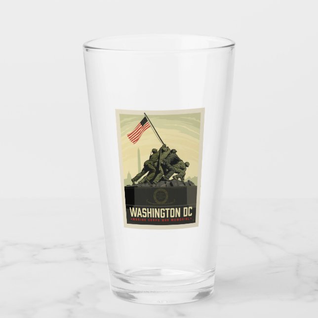 Washington, DC | Marine Corps War Memorial Glass (Front)
