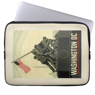 Washington, DC   Marine Corps War Memorial Laptop Sleeve