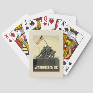 Washington, DC   Marine Corps War Memorial Playing Cards