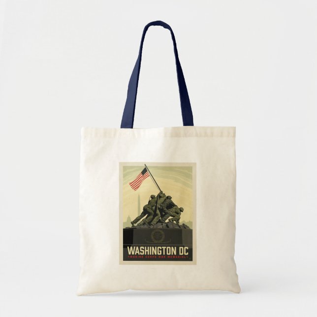 Washington, DC | Marine Corps War Memorial Tote Bag (Front)