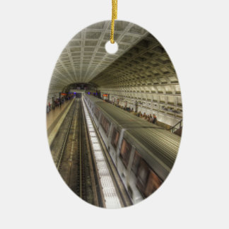 Washington DC Metro Train Station Ceramic Tree Decoration