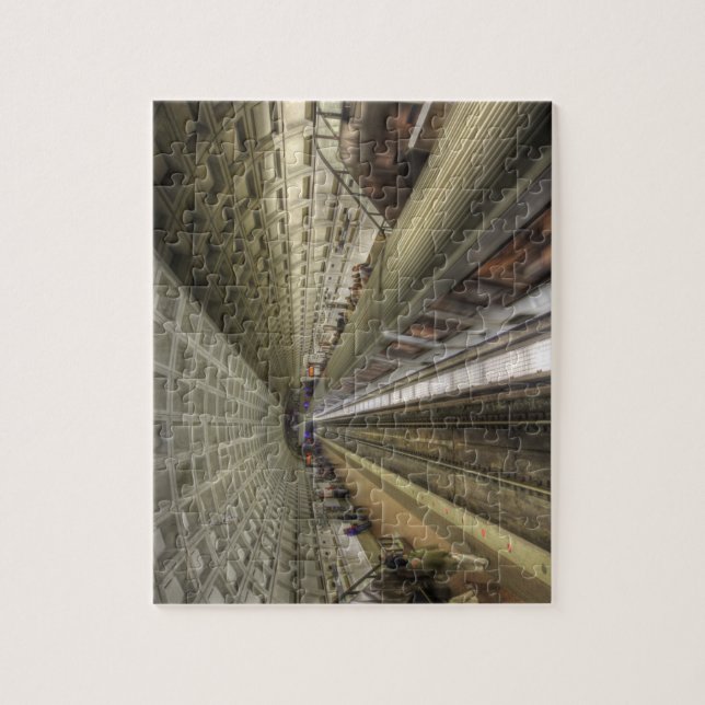 Washington DC Metro Train Station Jigsaw Puzzle (Vertical)