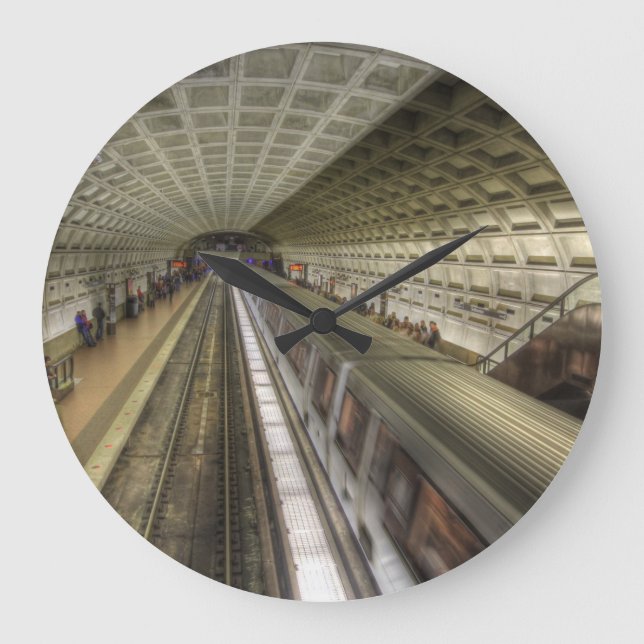 Washington DC Metro Train Station Large Clock (Front)