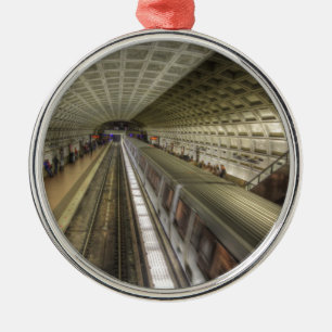 Washington DC Metro Train Station Metal Tree Decoration