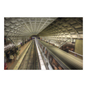 Washington DC Metro Train Station Photo Print