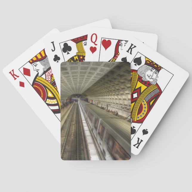 Washington DC Metro Train Station Playing Cards (Back)