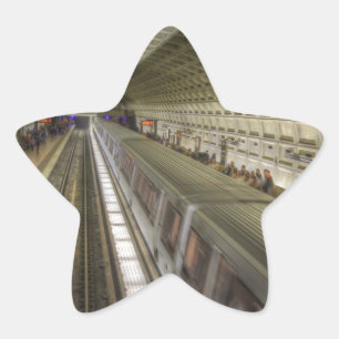 Washington DC Metro Train Station Star Sticker