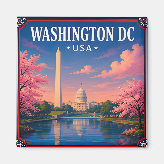 🏛️ Washington DC Monument Memory From Capital 🏛️ Magnet (Front)