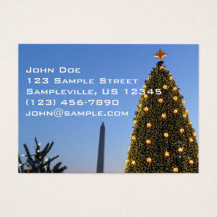 Washington DC National Christmas Tree Dusk