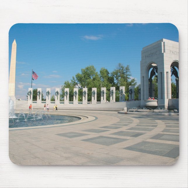 Washington, DC, National WWII Memorial Mouse Mat (Front)