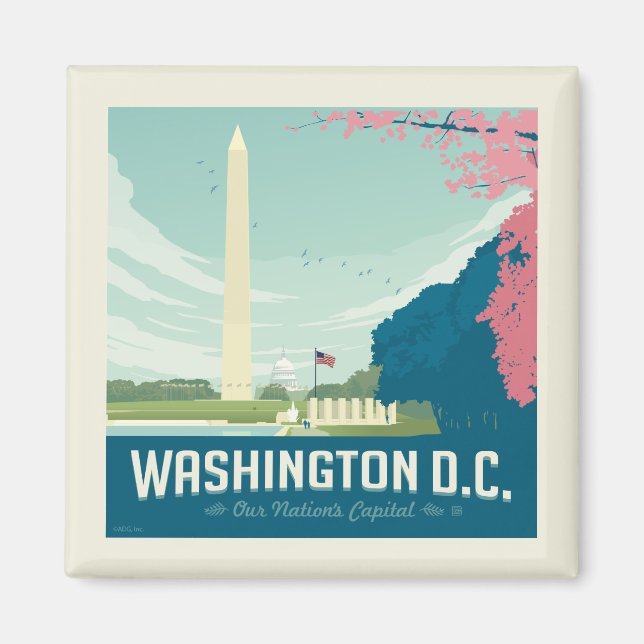 Washington DC | Our Nation's Capital Magnet (Front)