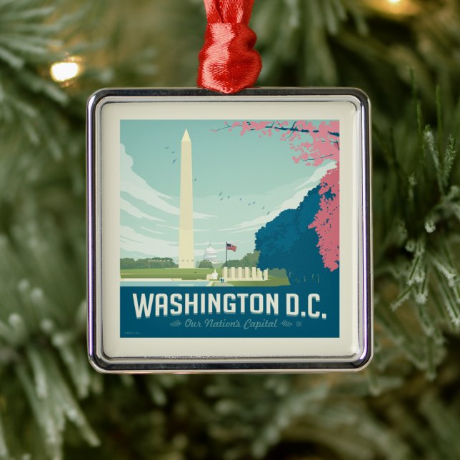 Washington DC | Our Nation's Capital Metal Tree Decoration (Tree)