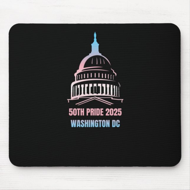Washington Dc Pride 2025  Mouse Mat (Front)