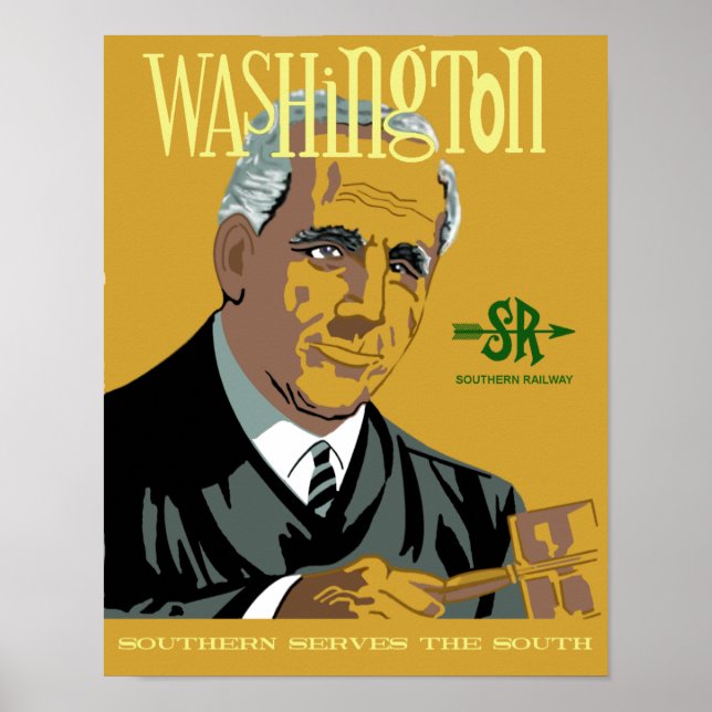 Washington, DC.  Retro style travel poster (Front)