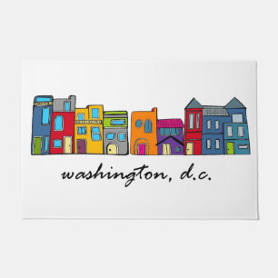 Washington DC Row House Doormat
