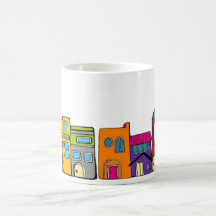 Washington, DC Rowhouses Coffee Mug