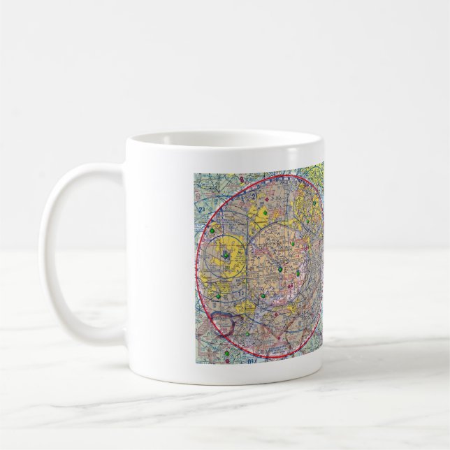 Washington DC Sectional Chart Coffee Mug (Left)